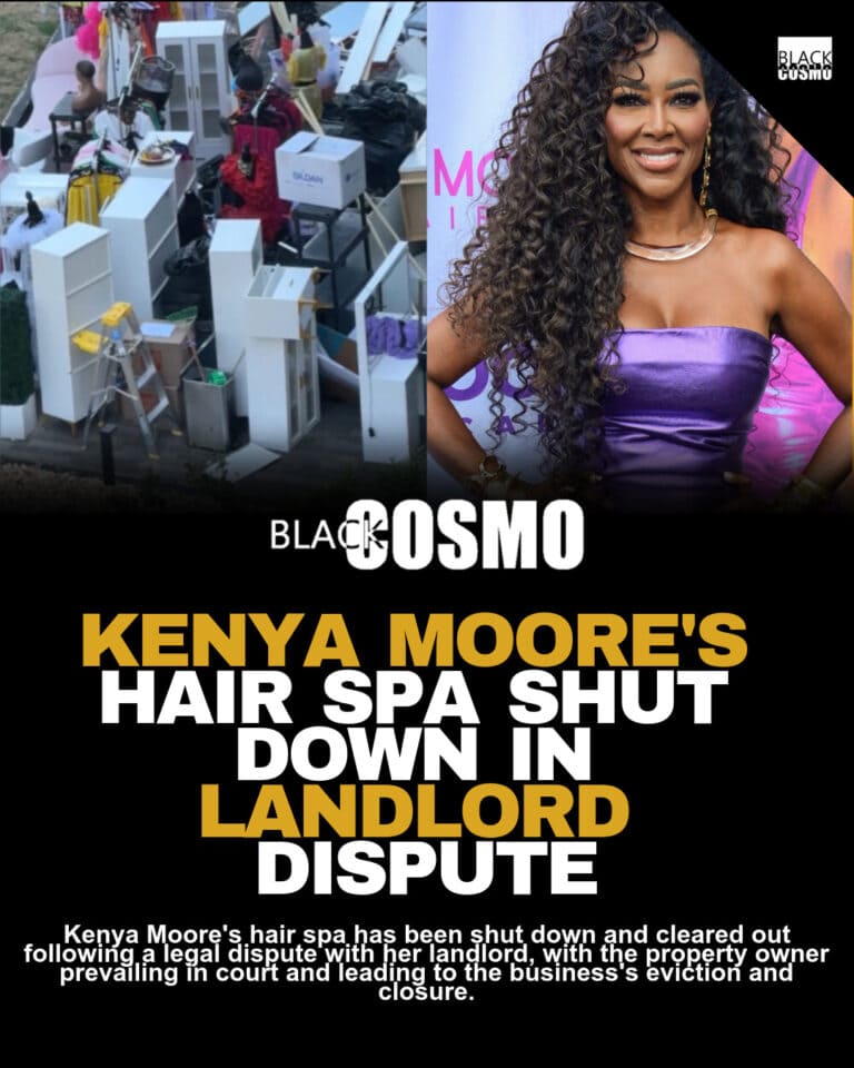 Kenya Moore’s Hair Spa Shut Down After Eviction