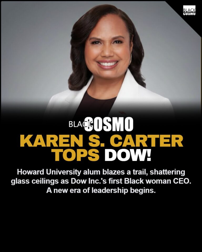 Karen S. Carter Breaks Barriers as First Black Woman CEO of Dow Inc.
