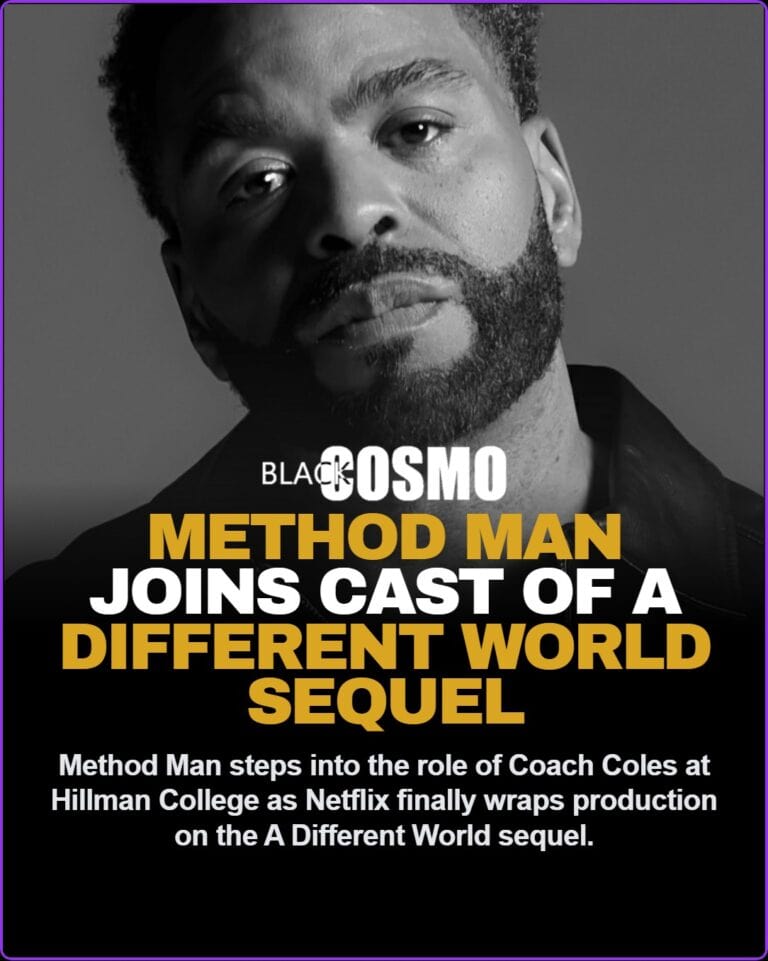 Method Man Joins A Different World Sequel Cast as Coach Coles