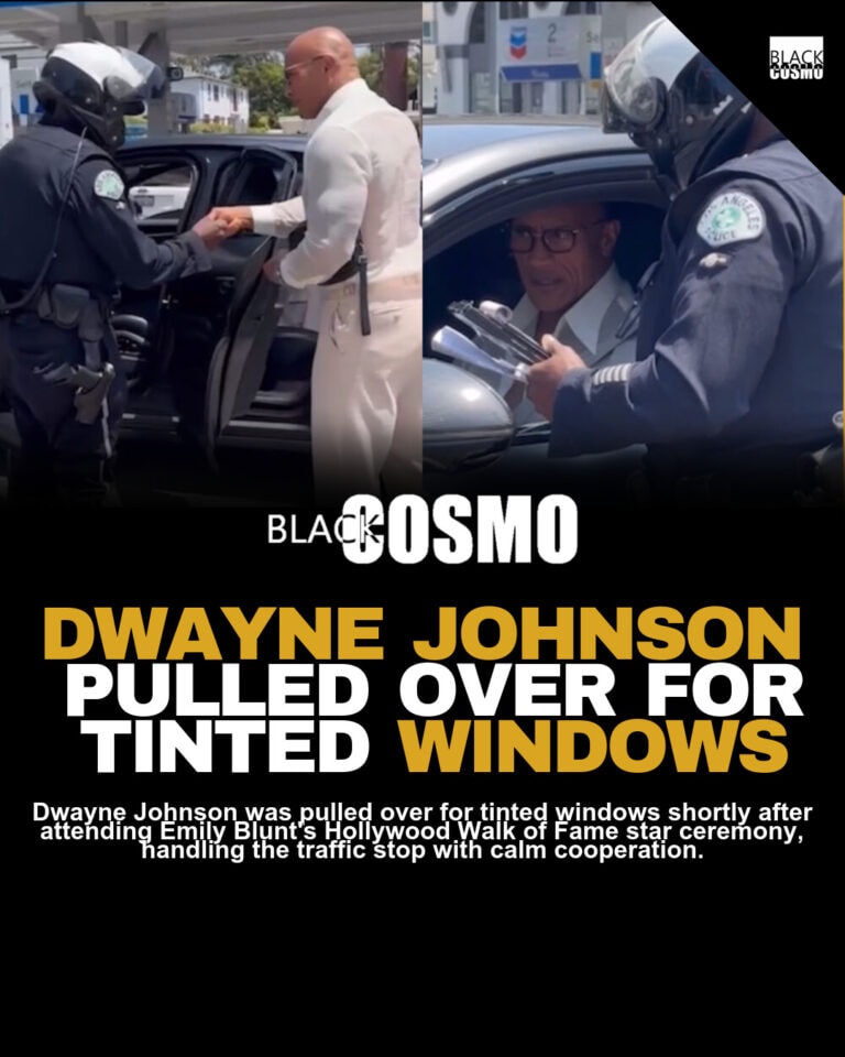 Dwayne Johnson Pulled Over by LA Police for Tinted Windows