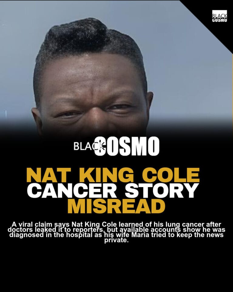 Nat King Cole Cancer: What Really Happened