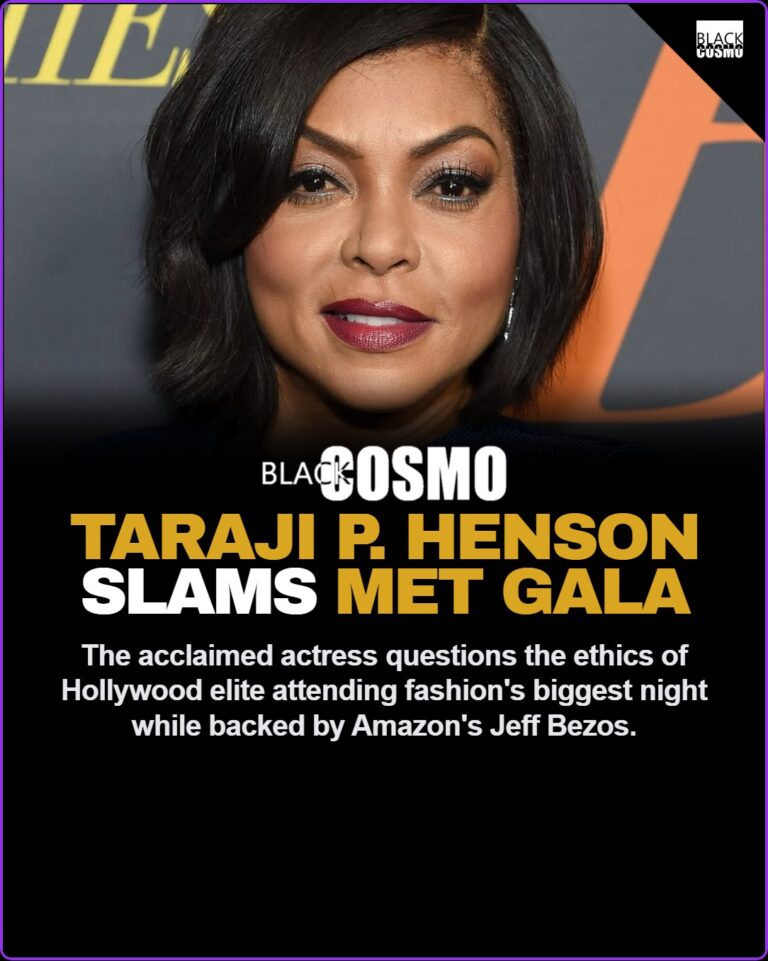 Taraji P. Henson Calls Out Met Gala Attendees Over Amazon Backing