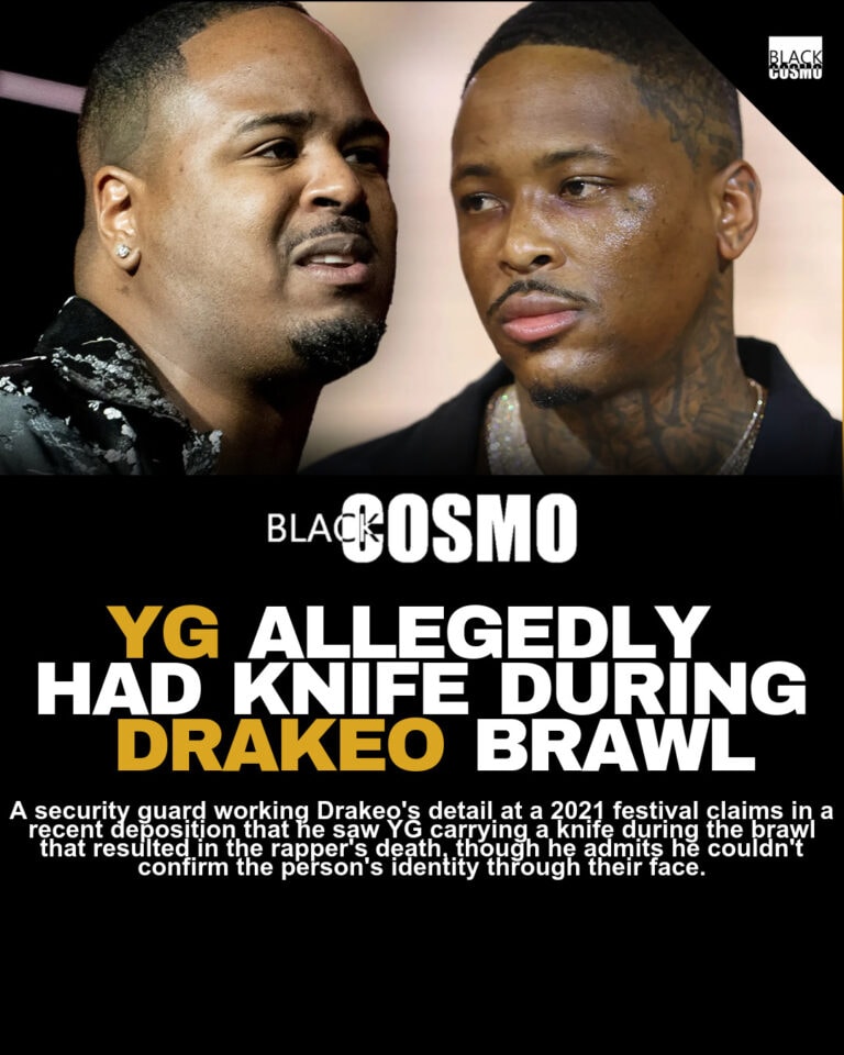 YG With Knife During Drakeo Ruler Fatal Brawl