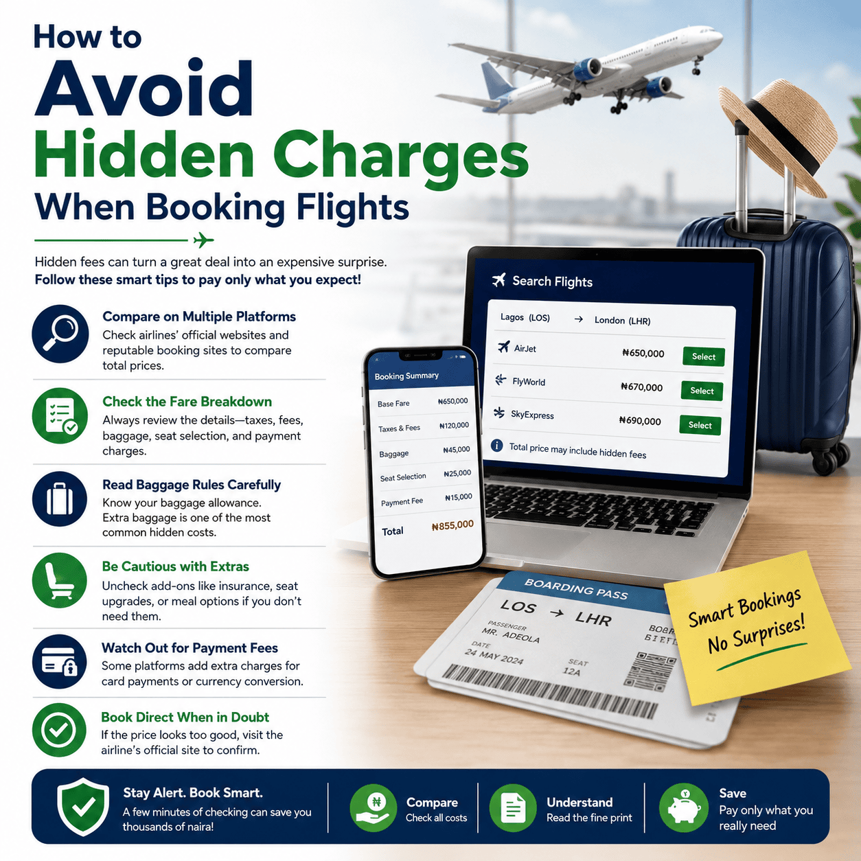 How to Avoid Hidden Charges When Booking Flights