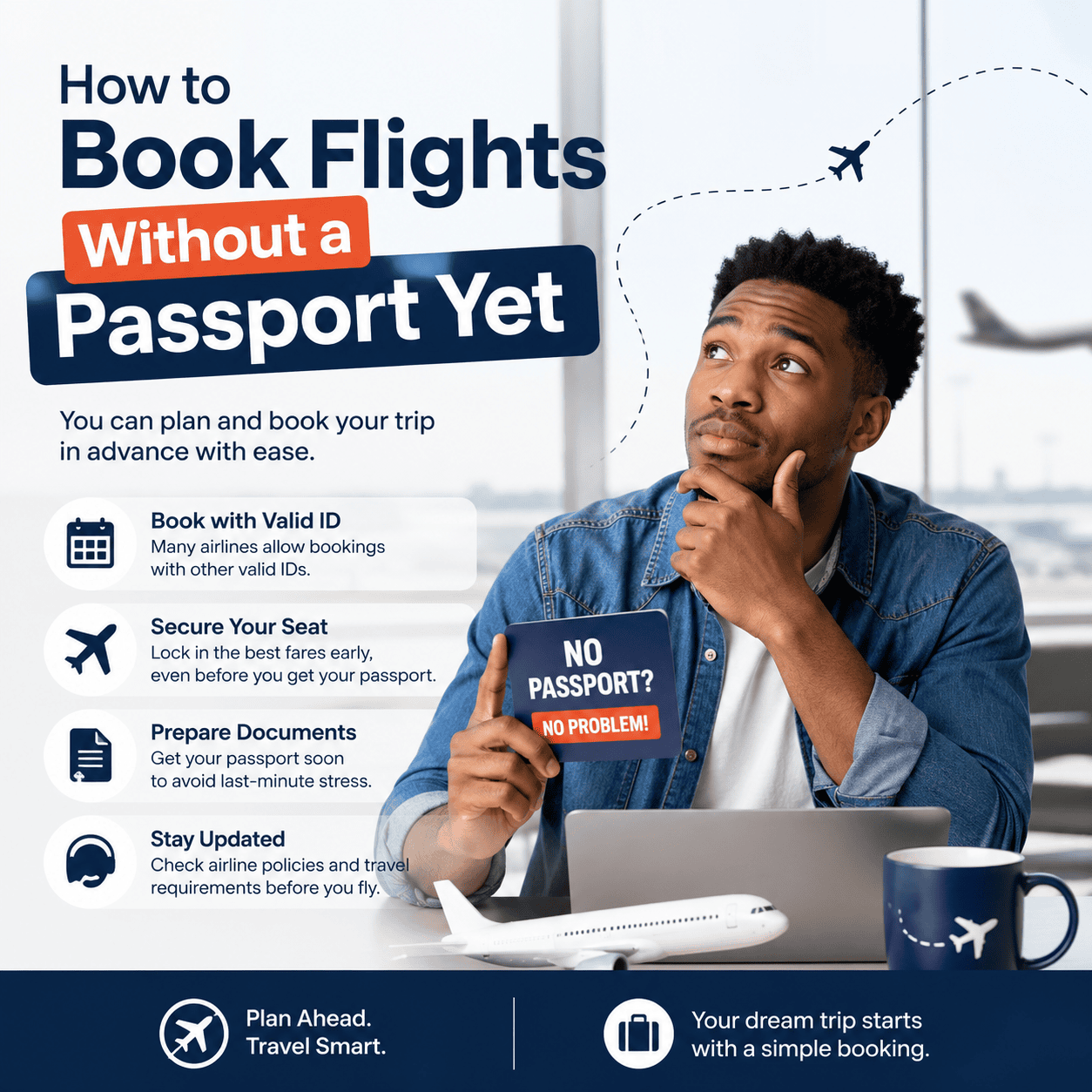 How to Book Flights Without a Passport Yet