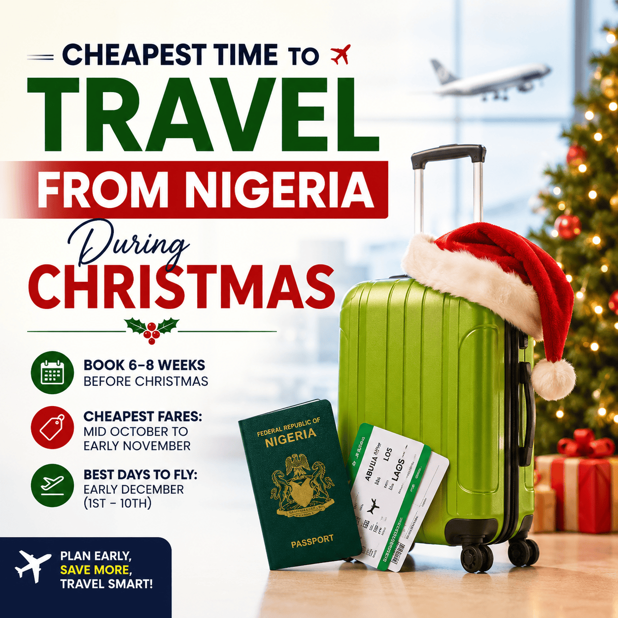 Cheapest Time to Travel from Nigeria During Christmas