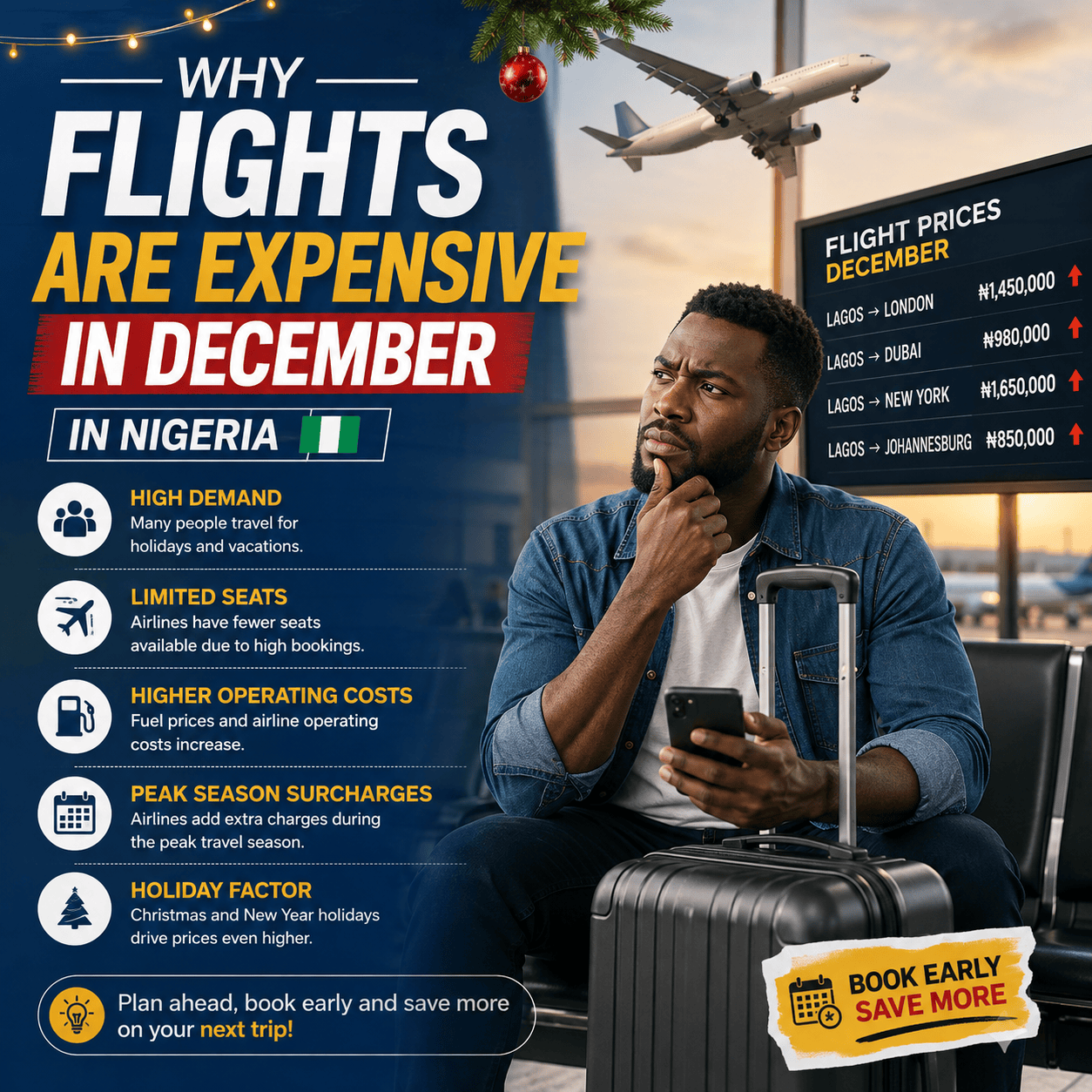 Why Flights Are Expensive in December in Nigeria