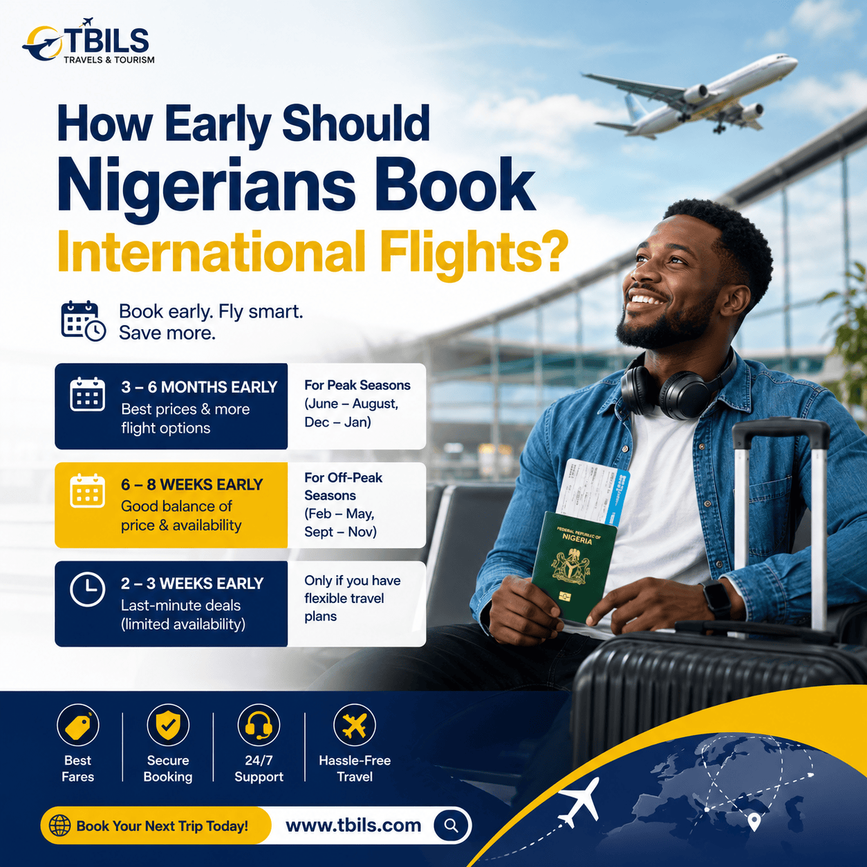 How Early Should Nigerians Book International Flights?