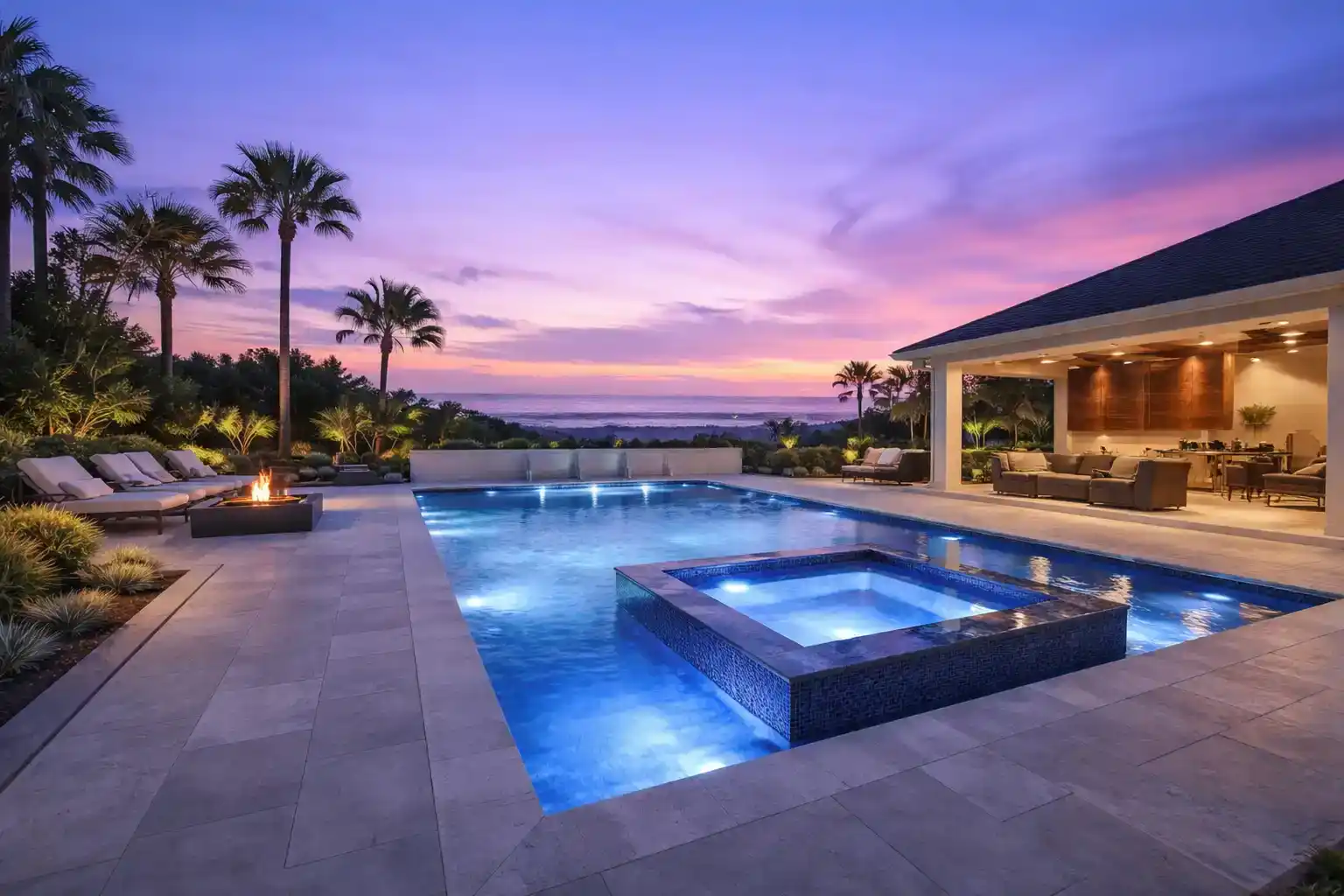 Custom new inground pool Inland Empire Blue Haven Pools