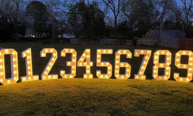 MARQUEE NUMBERS