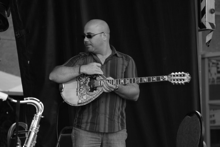 Greek Bouzouki Player Bobby Terzakis live on stage at Ottawa GreekFest