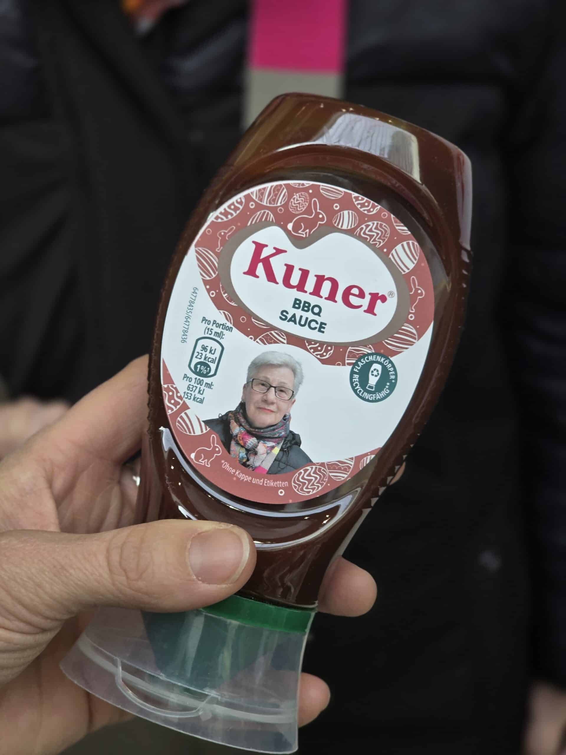 Flasche mit Foto-Etikett