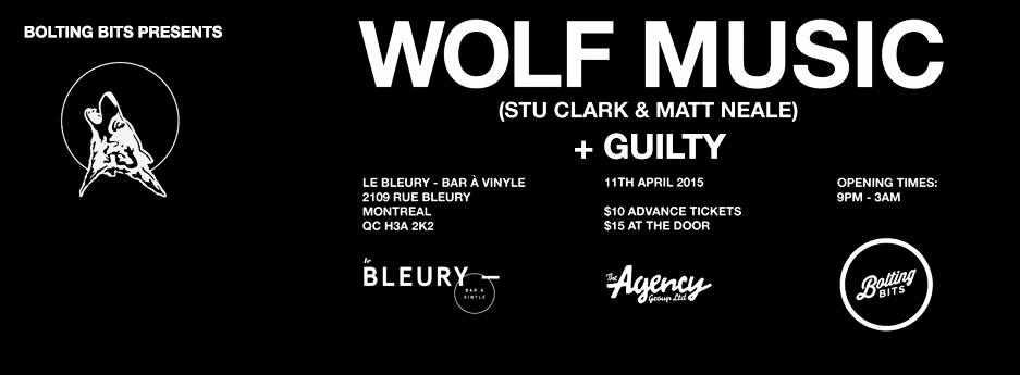 WOLF MUSIC label night @ Le Bleury, 11.04.15