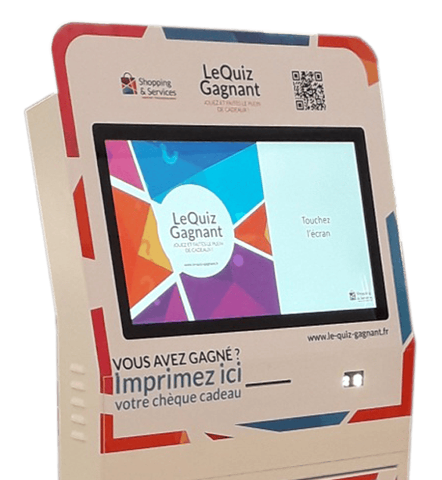 borne de jeu - borne quiz
