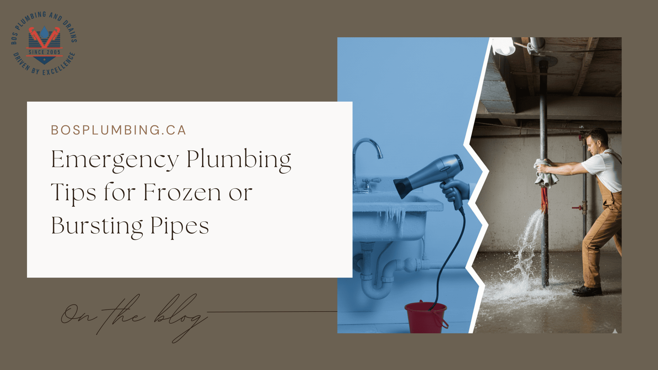 Emergency Plumbing Tips for Frozen or Bursting Pipes - Cover
