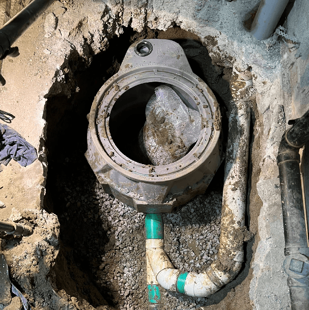professional sewage pump installation