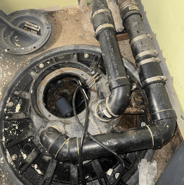 sump pump installation - emergency plumbing - basement backup