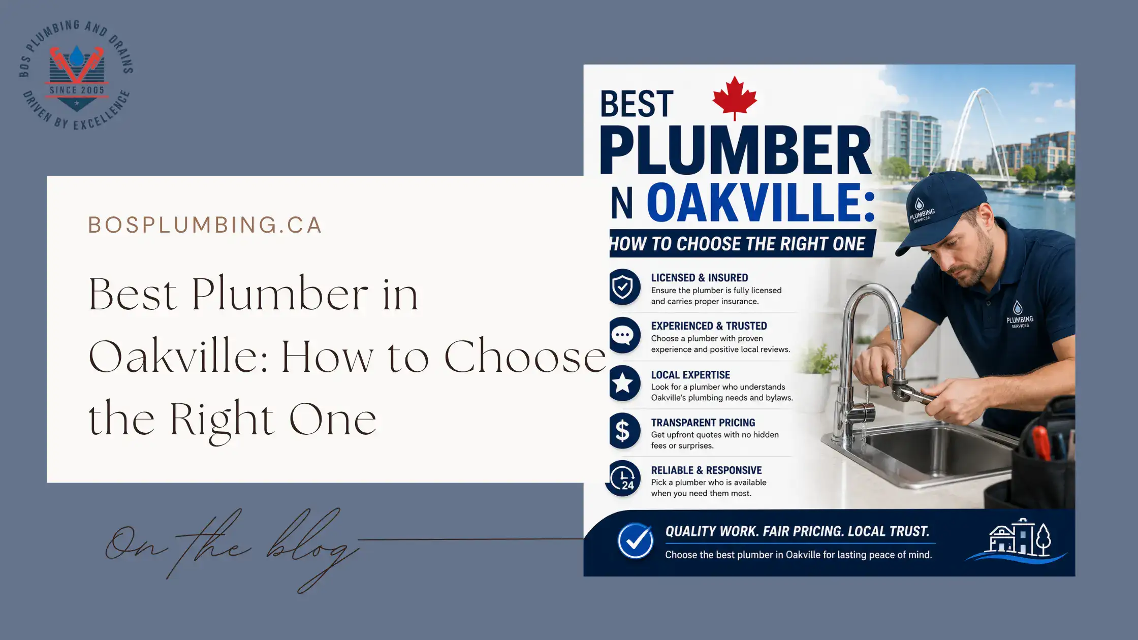 Best Plumber in Oakville How to Choose the Right One