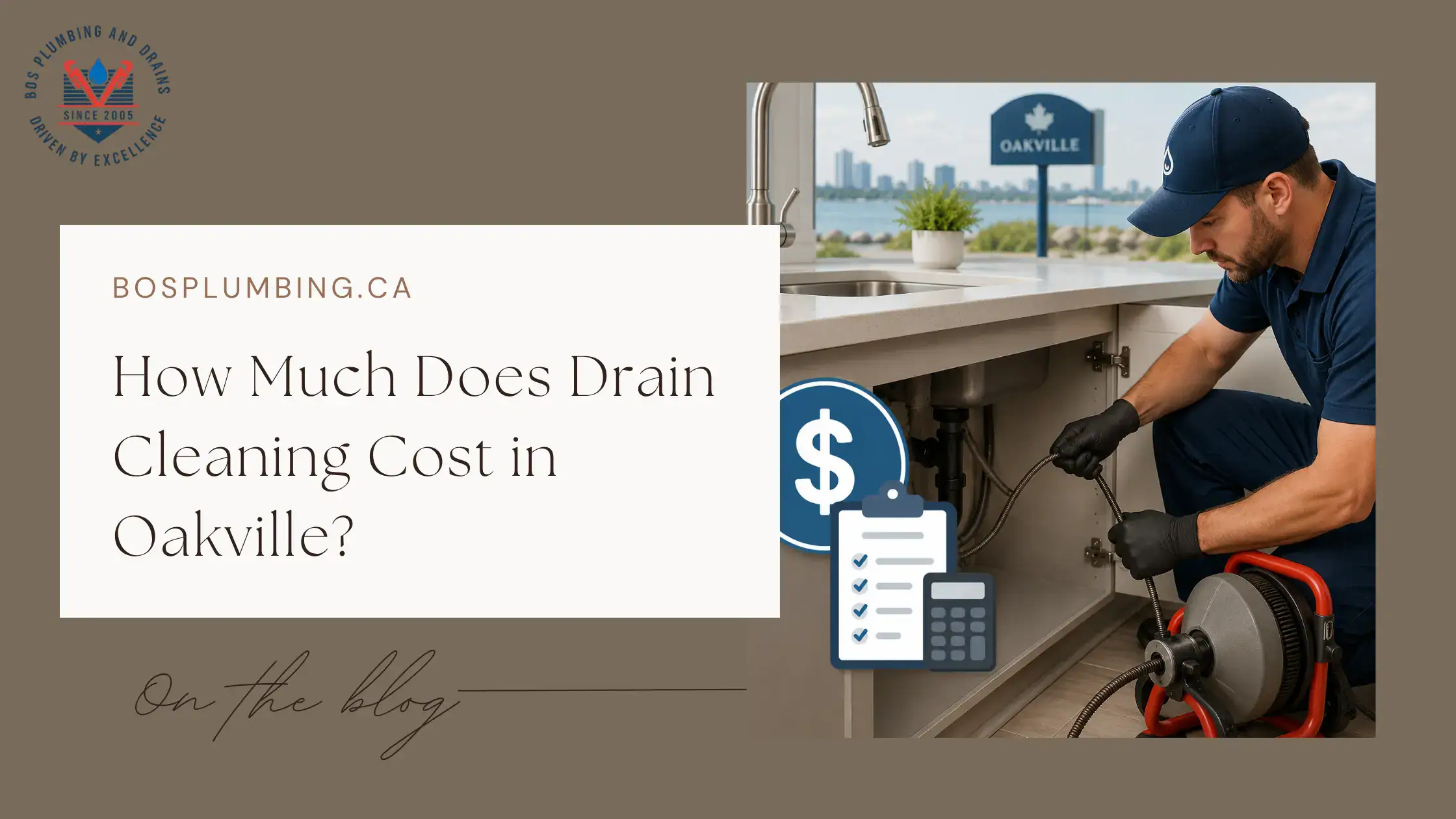 How Much Does Drain Cleaning Cost in Oakville - Cover