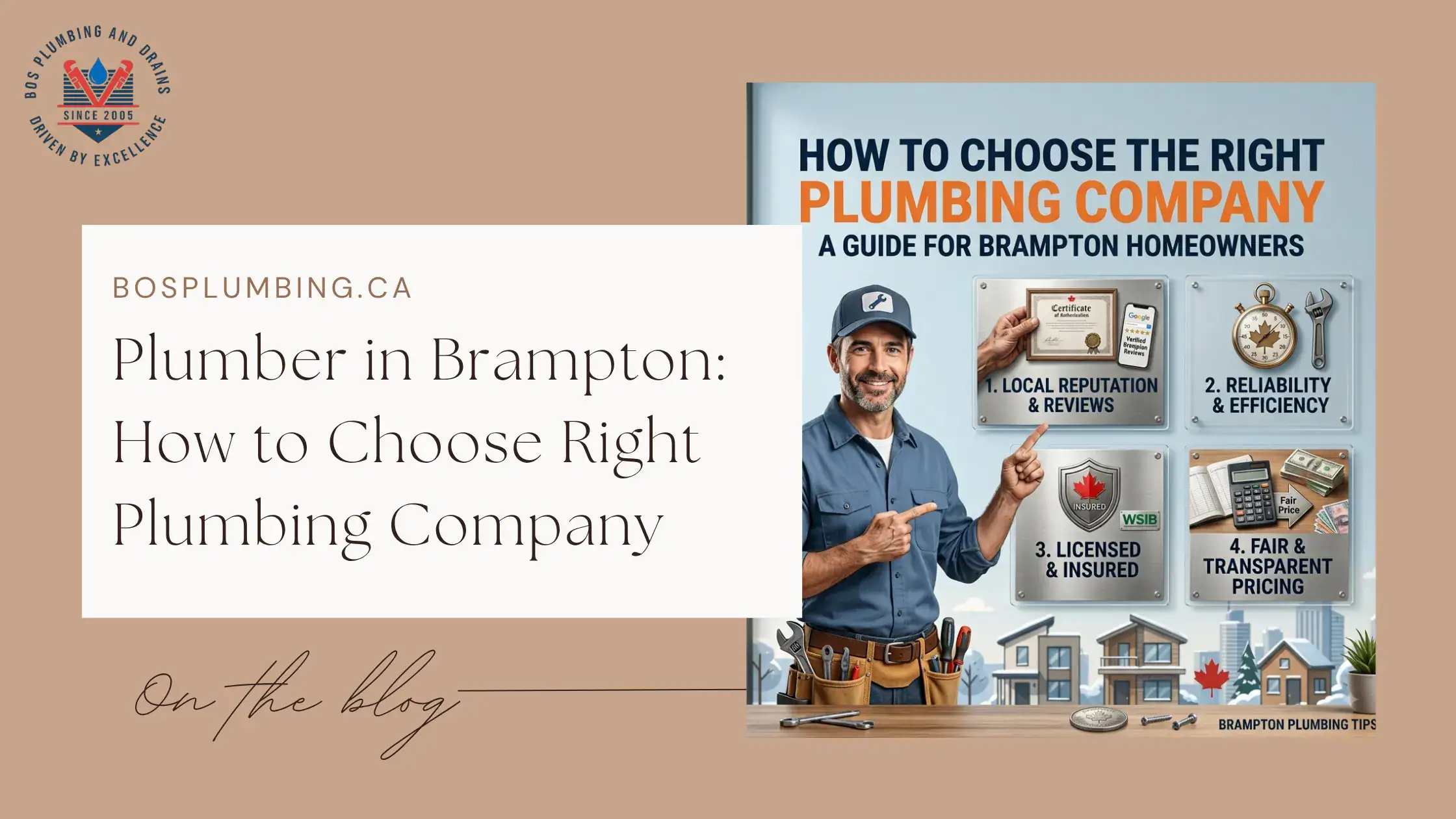 Plumber in Brampton How to Choose Right Plumbing Company - Cover