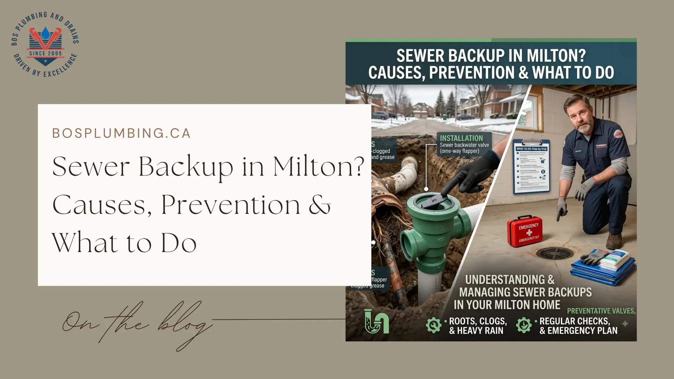 Sewer Backup in Milton Causes, Prevention & What to Do - Cover