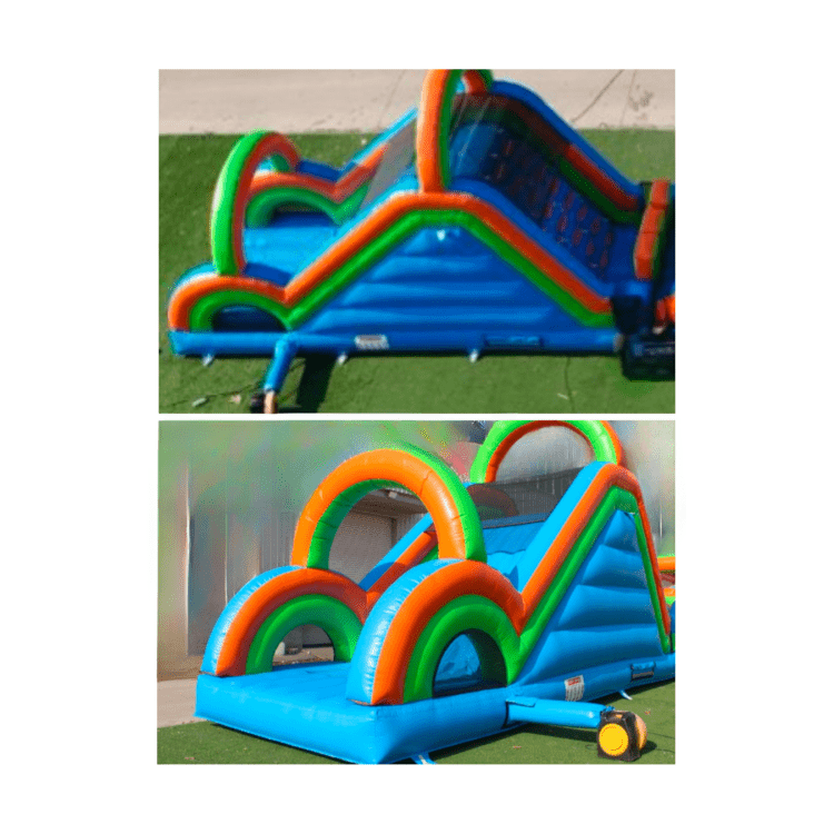 30ft Obstacle Climbing Wall with Slide