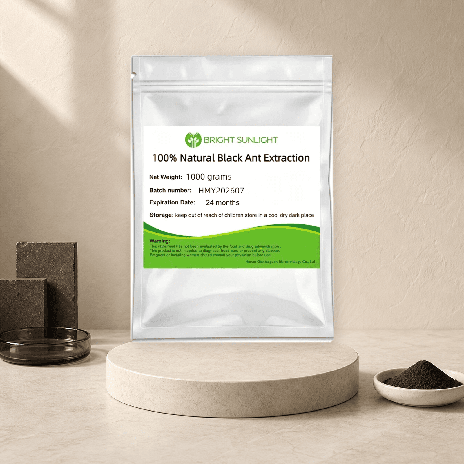 100% Natural Black Ant Extract.  Custom Amount