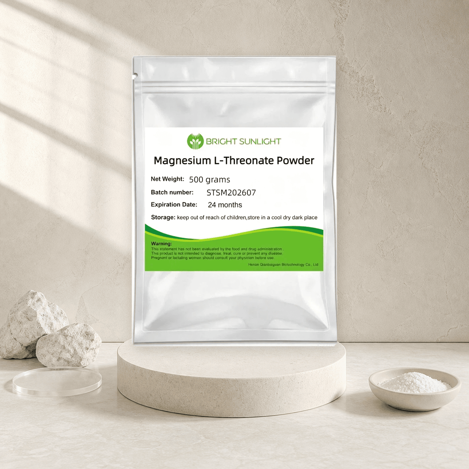 Magnesium L Threonate Powder Food Grade CAS 500304-76-7