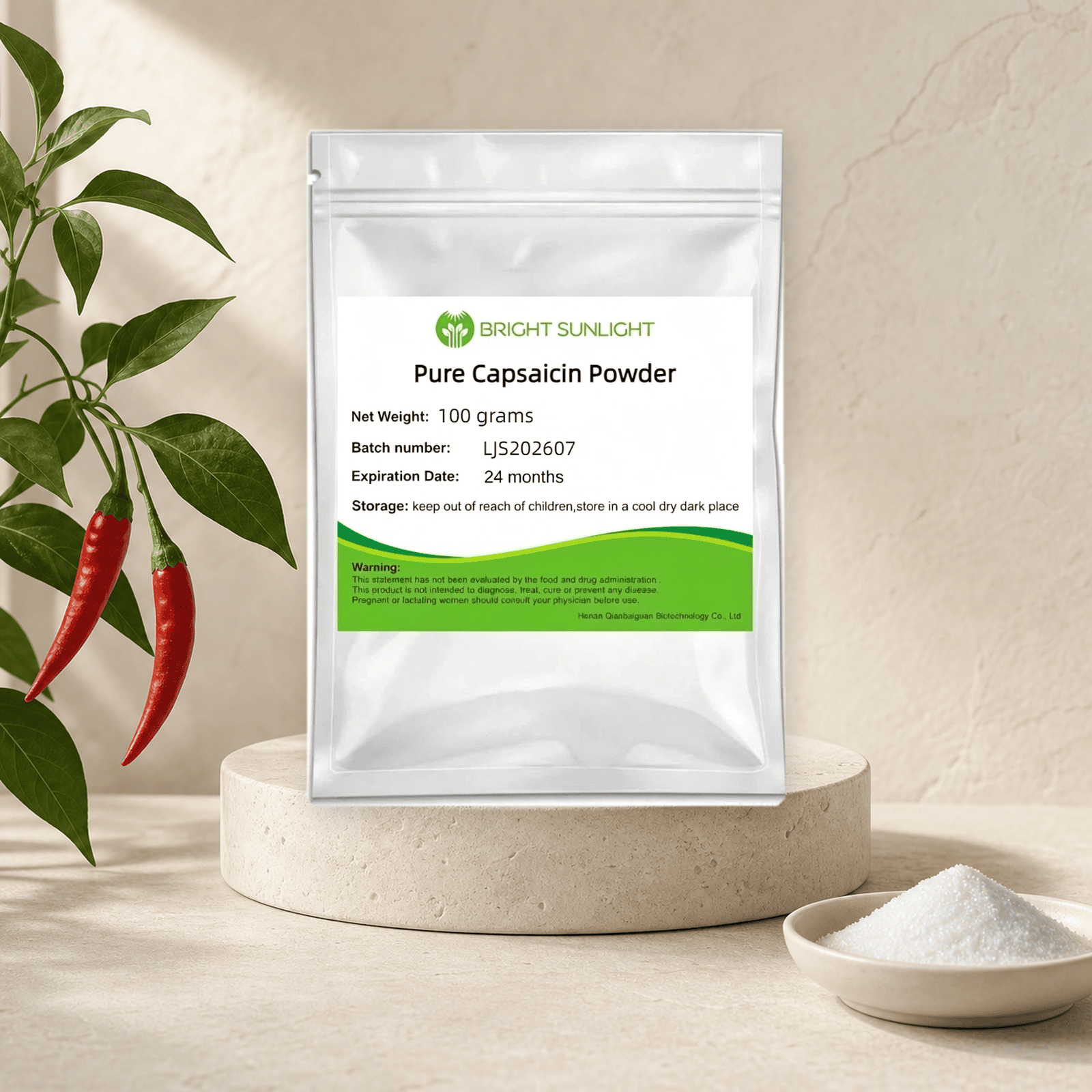 98%Capsaicin CAS 404-86-4 Natural Pepper Extract