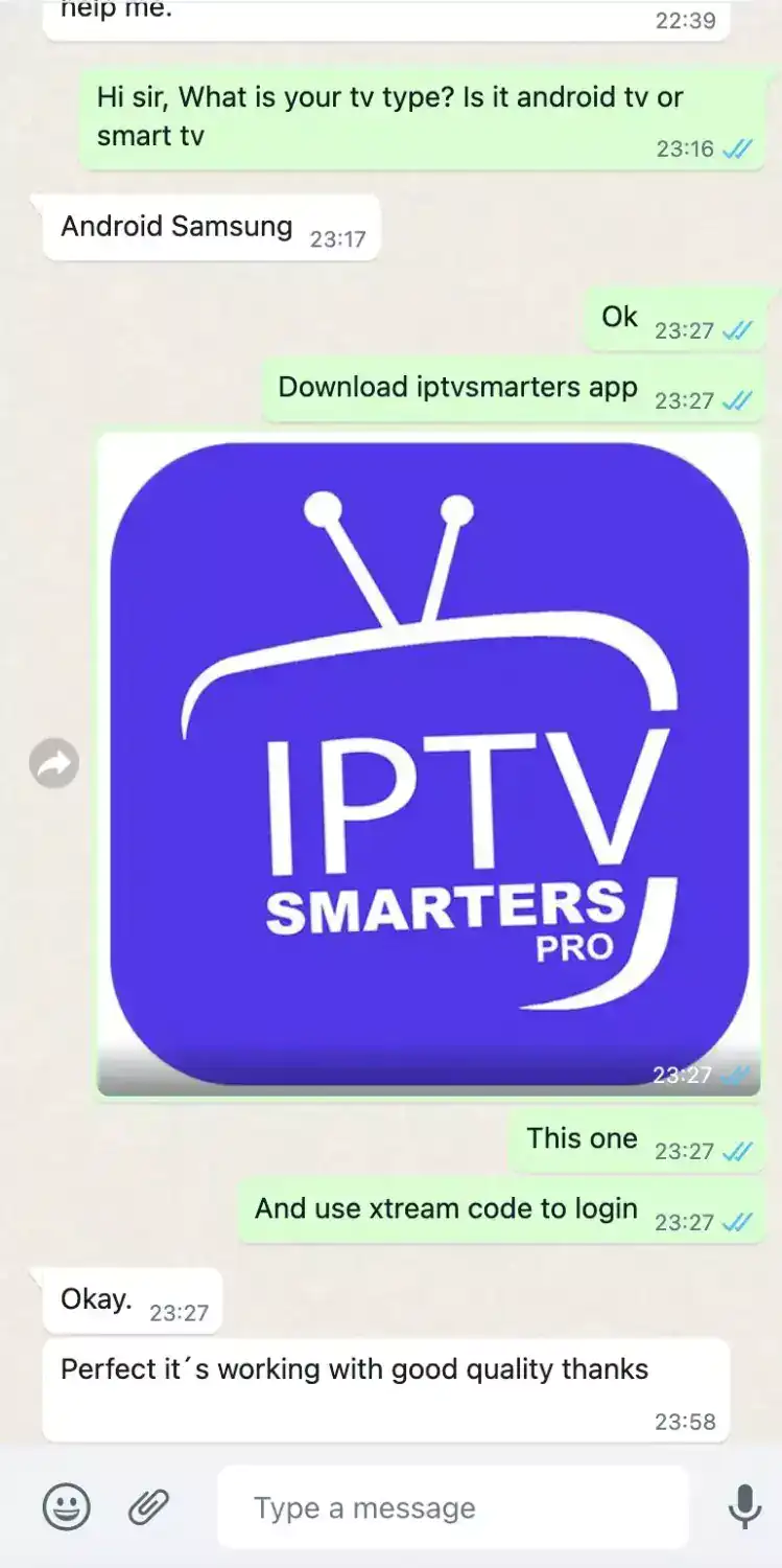 Positive customer review for BYiPTV service