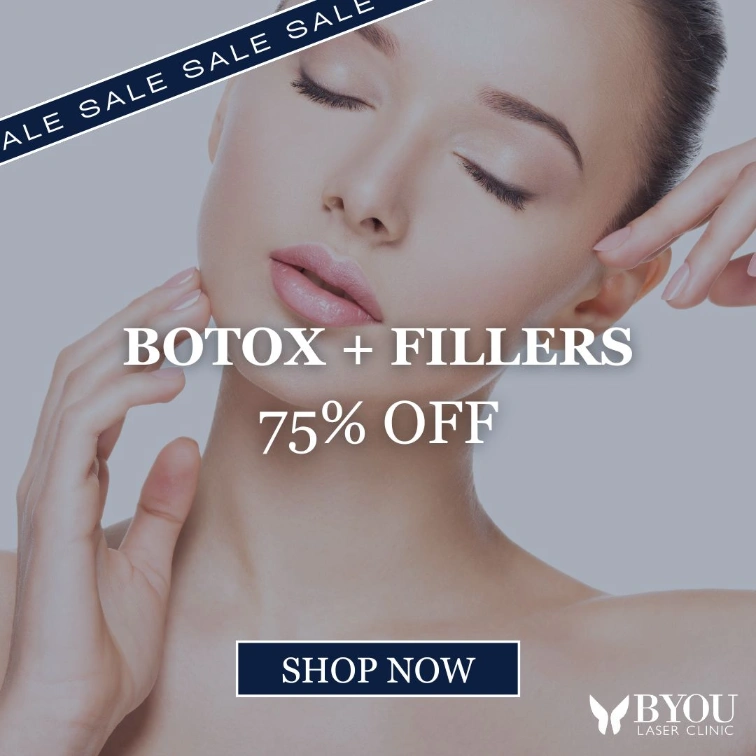 Cosmetic Injections 75% off Banner