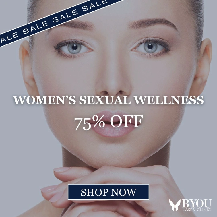 Women's wellness 75% off Banner