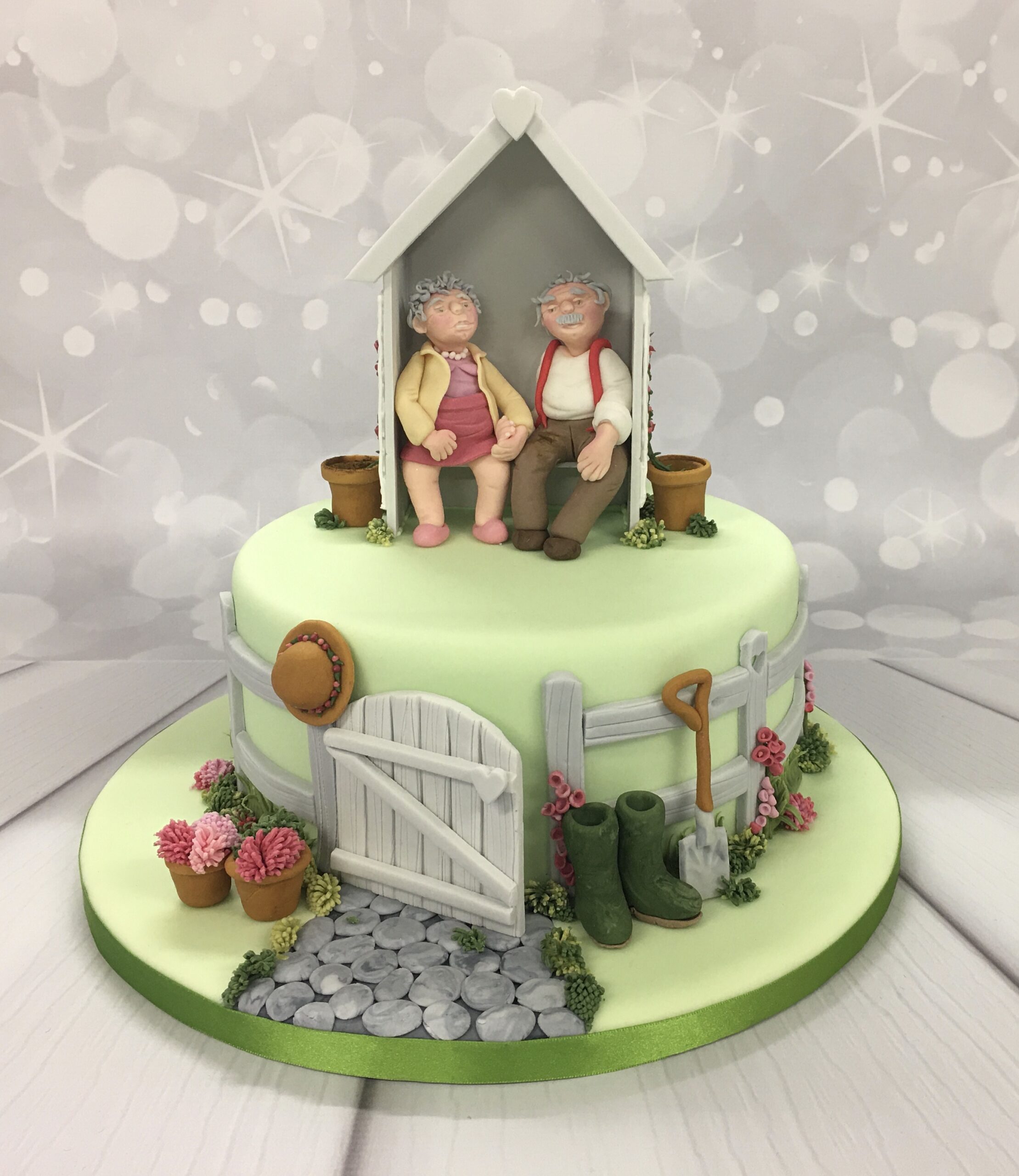 April Thursday Evening - Garden Scene