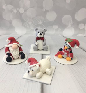 November Saturday Christmas Cake Toppers