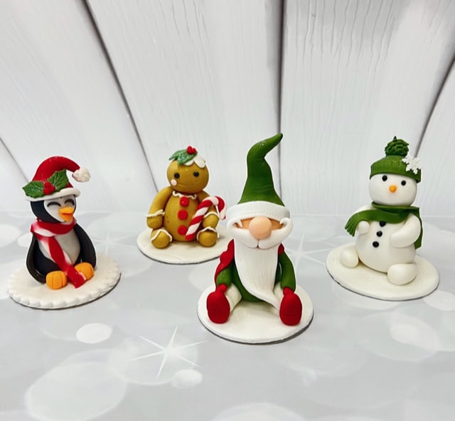 November Saturday Christmas Cake Toppers