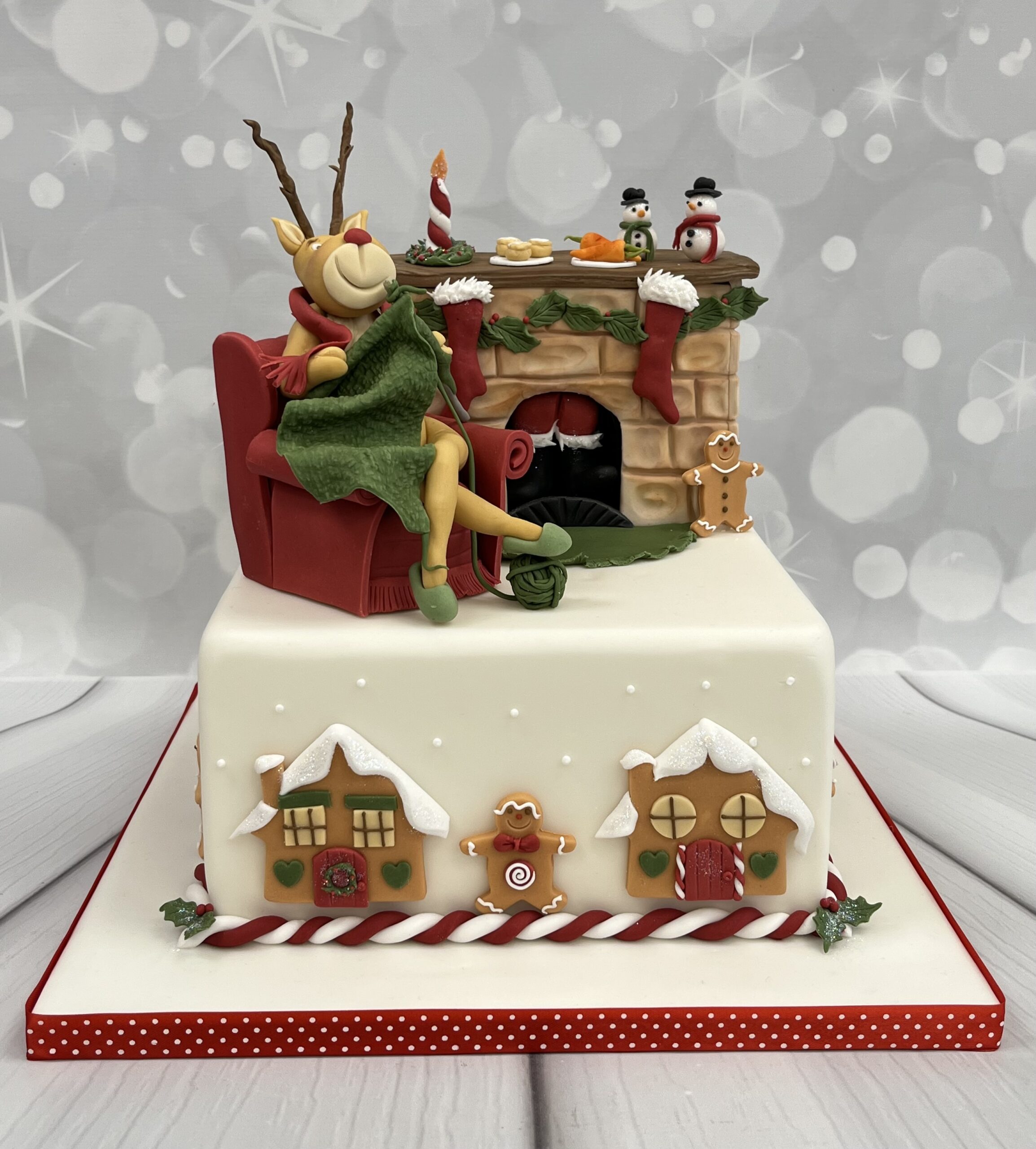 November Monday Morning "Christmas Theme Santa Coming down the Chimney"