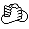 Icône mains