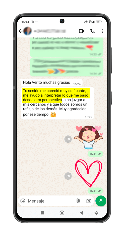 testimonio sesion constelaciones familiares