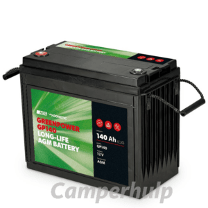 NDS GreenPower GP 140 AGM 12V 140Ah Service Accu voor Camper en Caravan