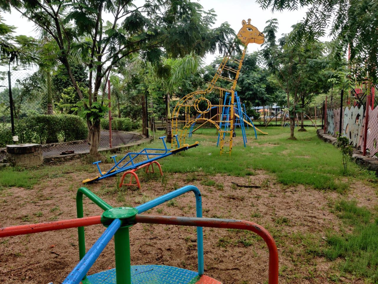 Children's playground at Camp Unity