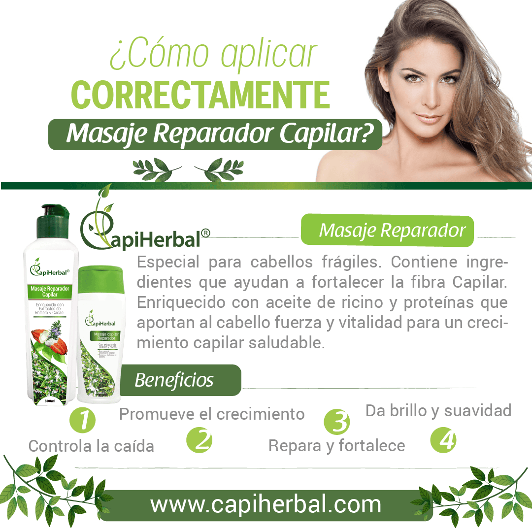 Guia de uso Masaje Reparador Capilar 1