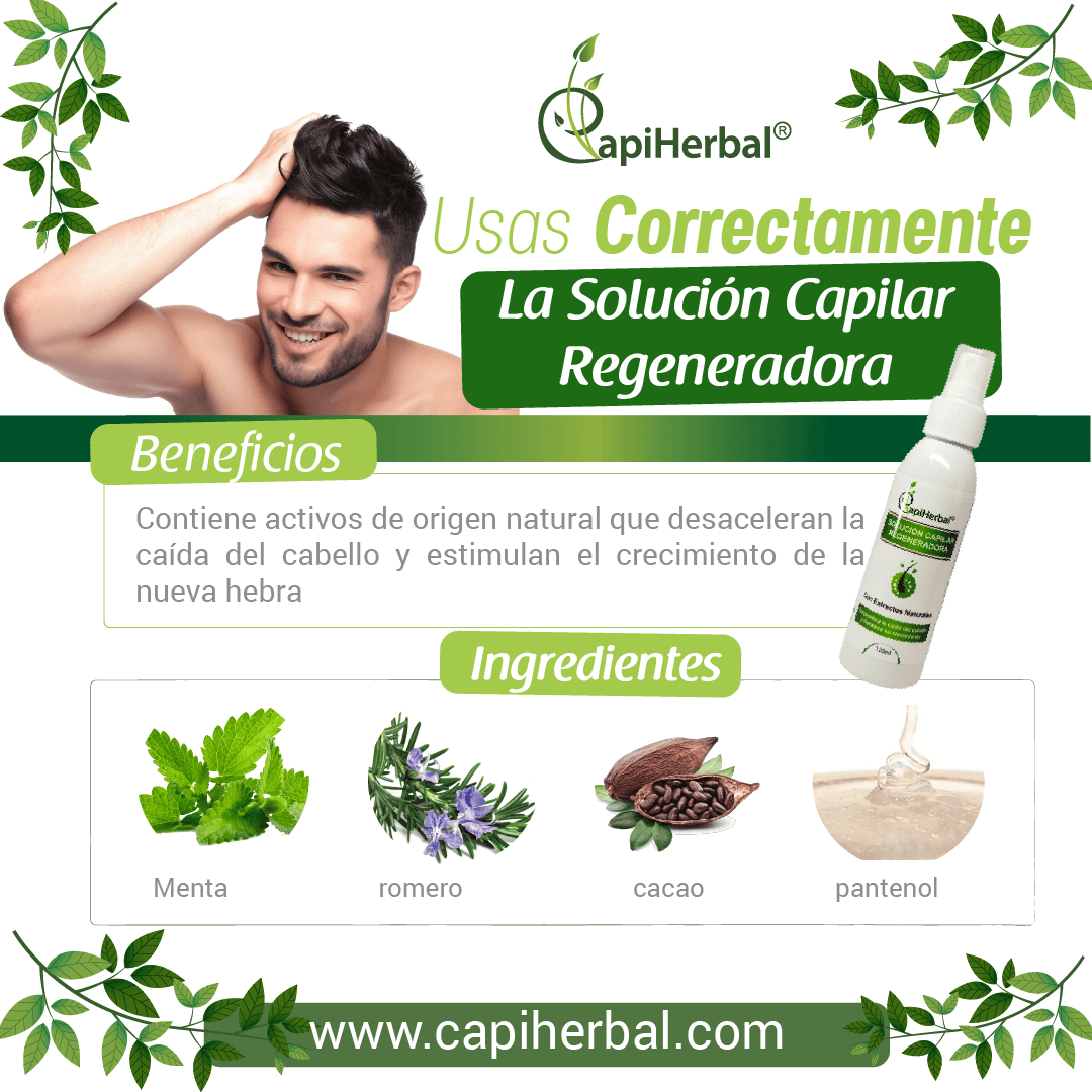 Solución capilar regeneradora con romero y cacao – CapiHerbal