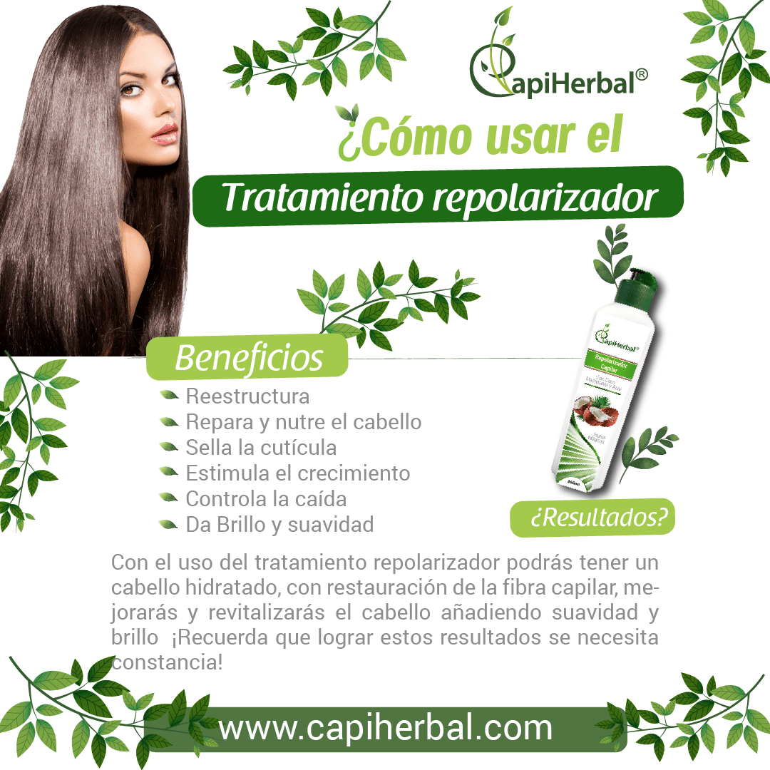 Modo de Uso 1 de Tratamiento capilar repolarizador con aceite de coco y macadamia – CapiHerbal