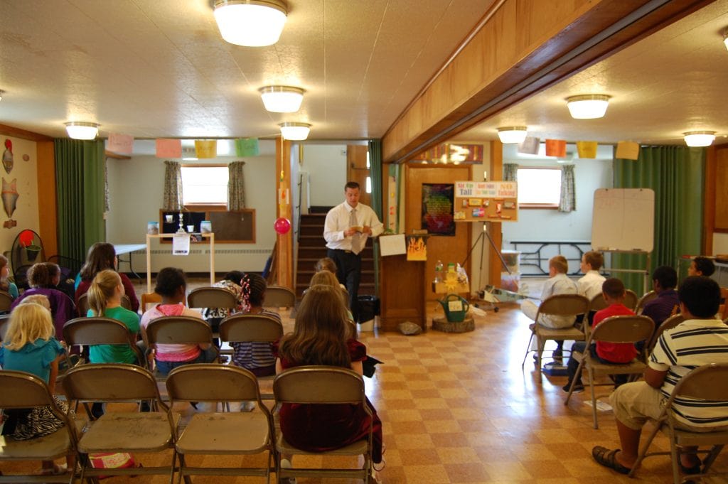 Children participating in ministry at Cornerstone Bible Baptist Church