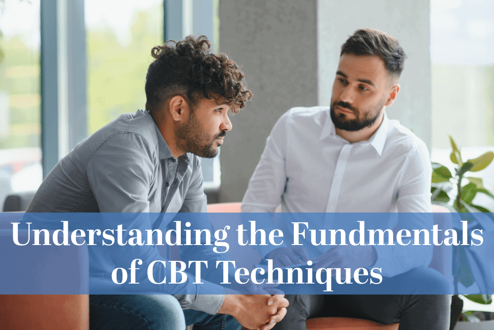 Understanding the Fundmentals of CBT Techniques - Christian Counselors of Mooresville A therapist is teaching the fundamentals of CBT techniques.