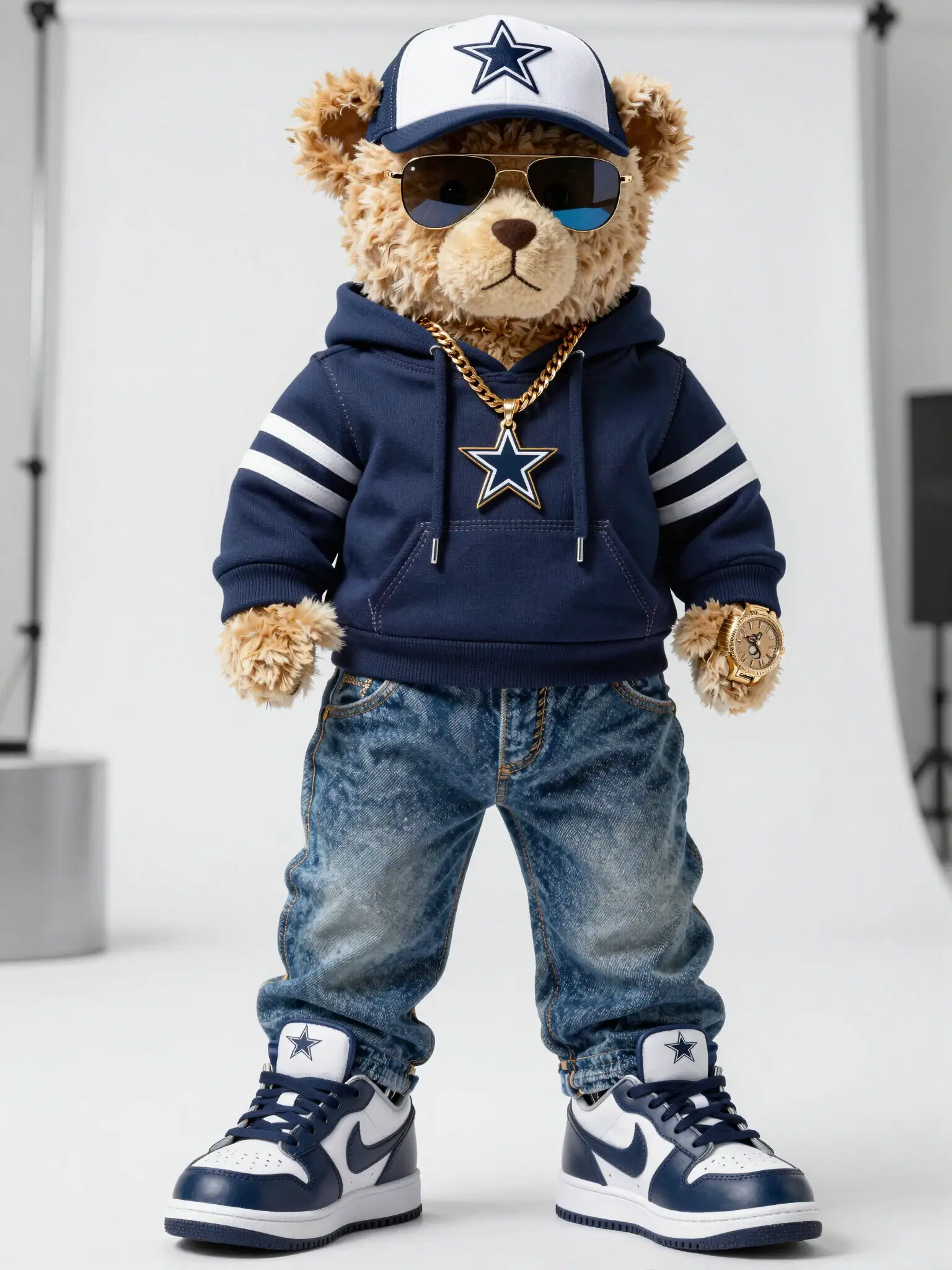Dallas Cowboys Teddy Bear Fashion Mockup