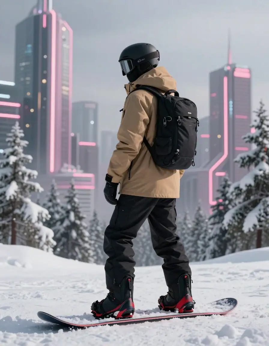 Futuristic Snowboarder