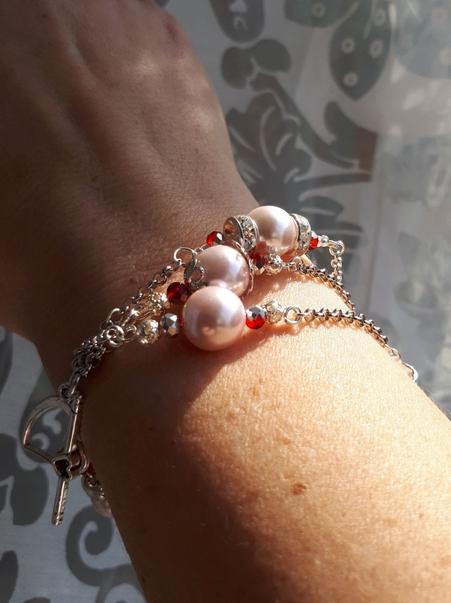 Pink Fantasy - Armschmuck von Chain-Elle Art's - wunderschöner Chainmaille Schmuck. Dein Schmuckstück. Bracelet