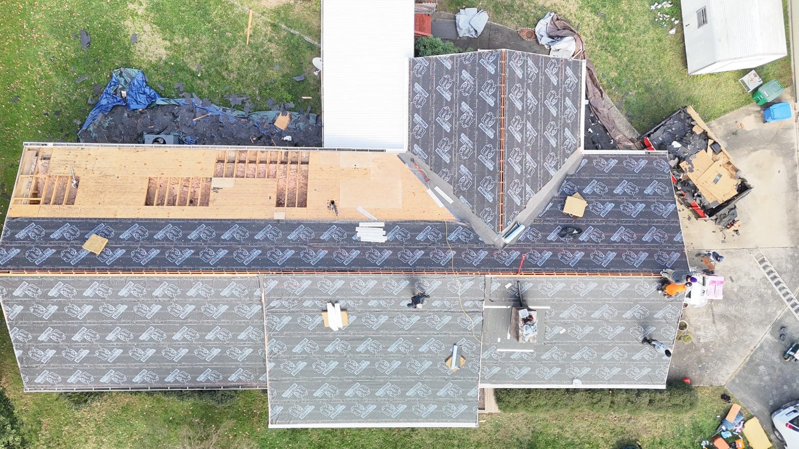 Replacing rotted decking and laying new underlayment