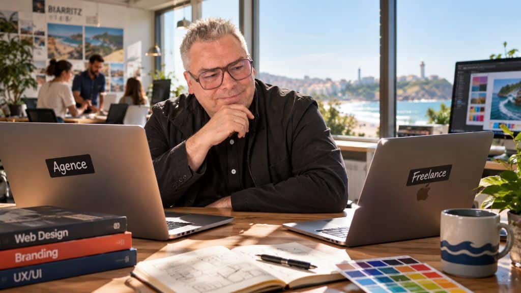 Graphisme Biarritz : faut-il faire appel à une agence ou un freelance ?